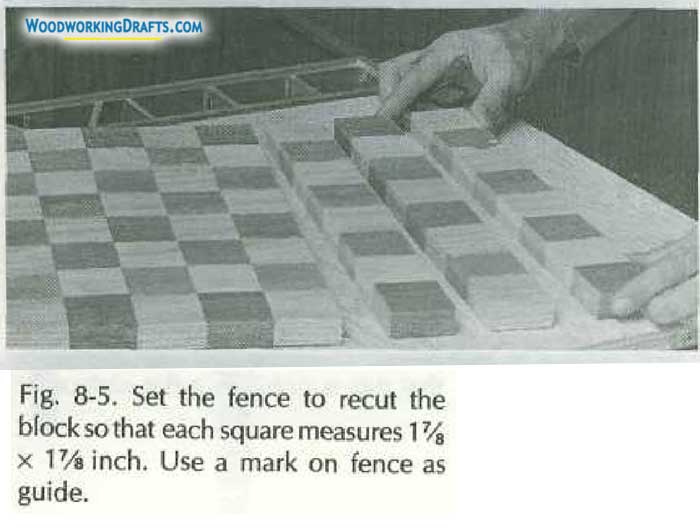 Chess Board Game Table Plans Blueprints 04 Drawer 09 Stepset Step 5 Mark Block