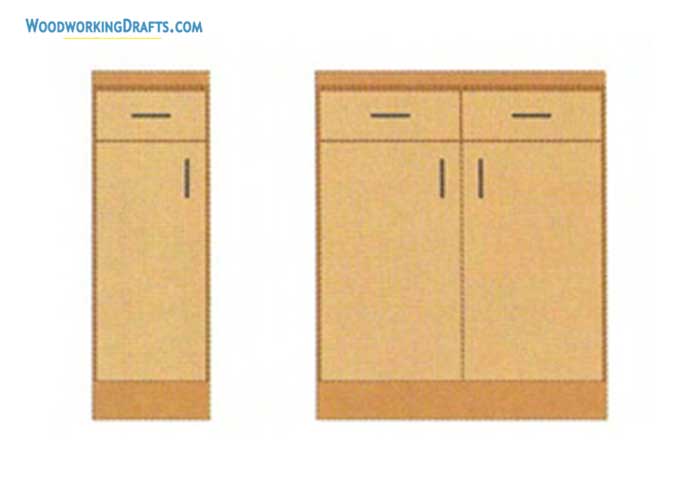 01 Base Cabinet With Top Drawer Finished Design