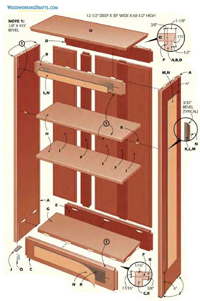 14 Diy Rustic Bookcase Plans Blueprints Layout