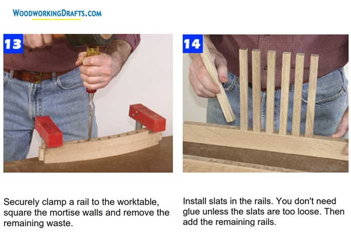 Diy Classic Rocking Chair Woodworking Plans Blueprints 16 Stepset Step 7 Install Slats
