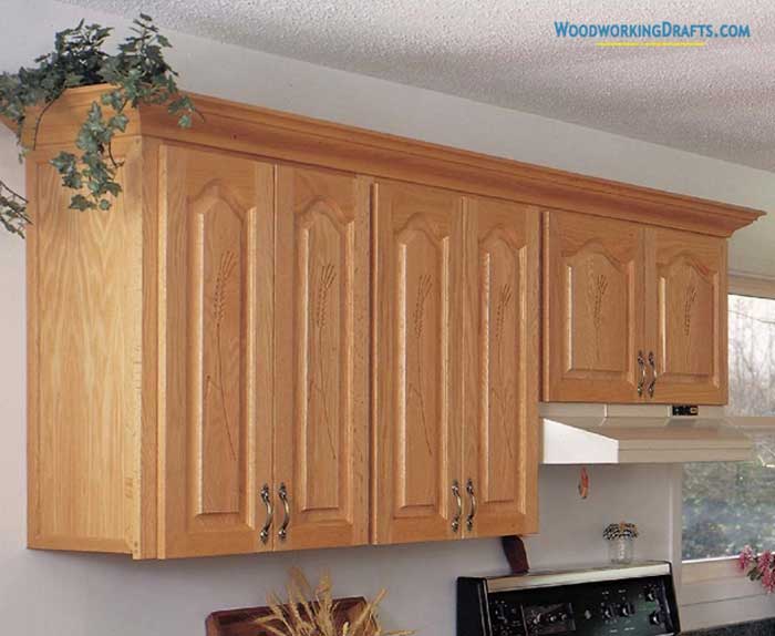 03 Kitchen Wall Hung Upper Cabinet Finished Design