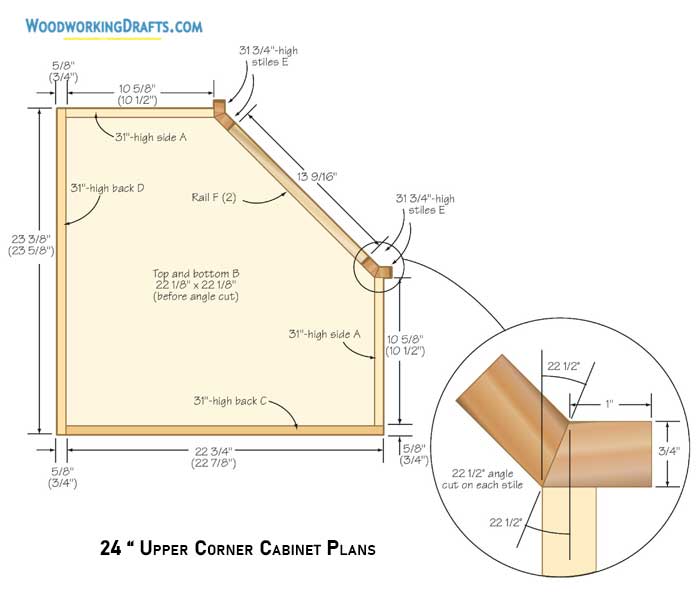 23 Kitchen Upper Corner Cabinet Plans Blueprints