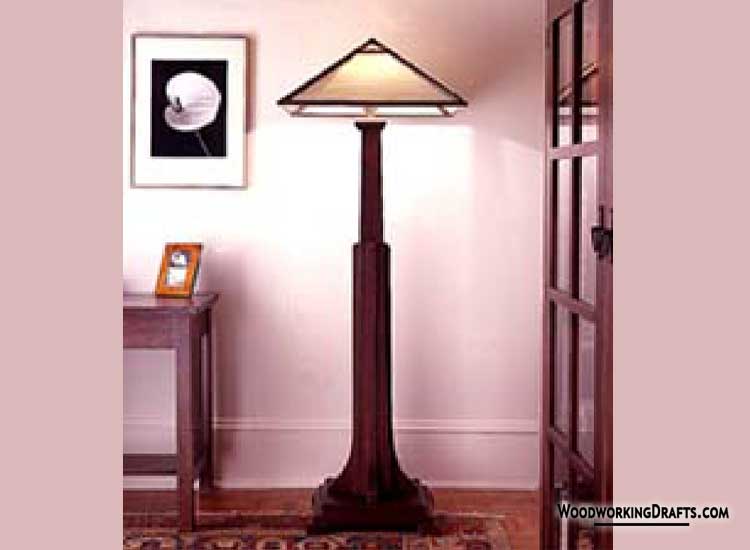 Diy Wooden Floor Lamp Plans Blueprints 00 Draft Design