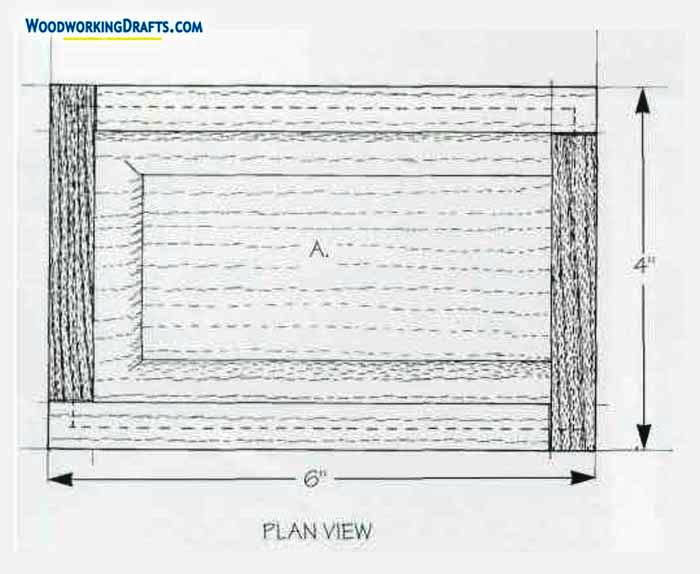 Diy Wooden Keepsake Box Plans Blueprints 04 Plan View