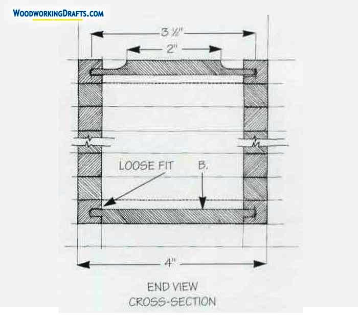 Diy Wooden Keepsake Box Plans Blueprints 05 Cross Section