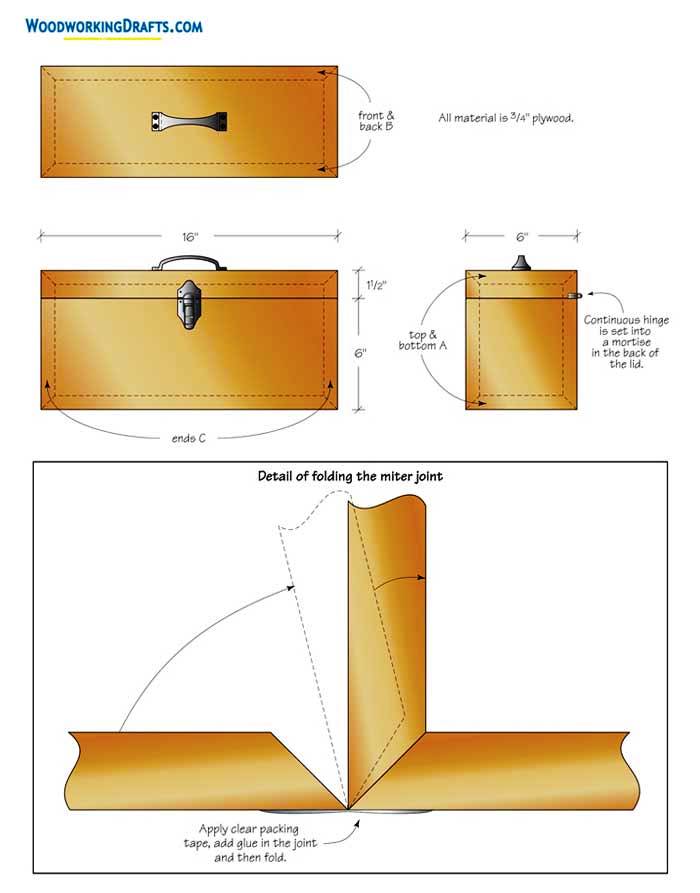 02 Diy Wooden Toolbox Plans Blueprints