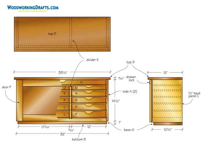 15 Wooden Multi Drawer Tool Chest Plans Blueprints