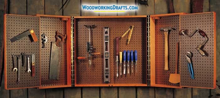 35 Pegboard Tool Cabinet Finished Design