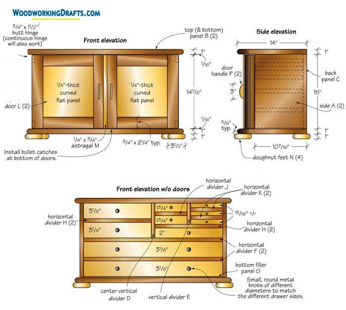 46 Curved Tool Chest Plans Blueprints