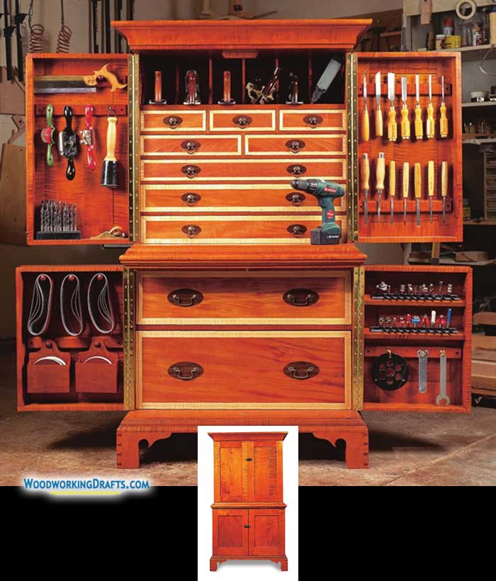 48 Large Modern Tool Cabinet Finished Design