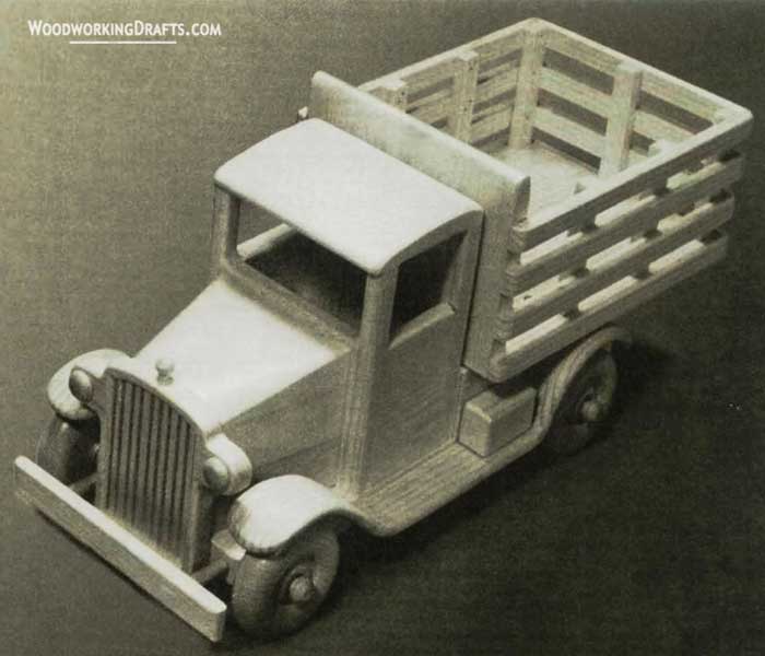 42 Diy Wooden Toy Stake Truck Finished Design
