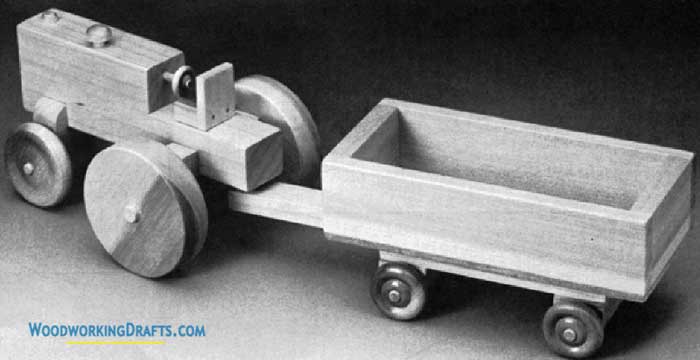 50 Wooden Toy Farm Tractor Finished Design