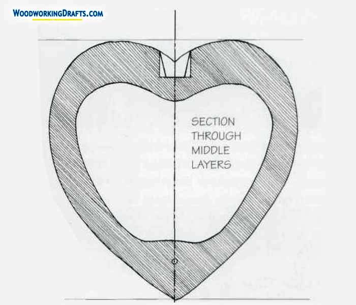 Heart Shaped Wooden Puzzle Box Plans Blueprints 07 Middle Section