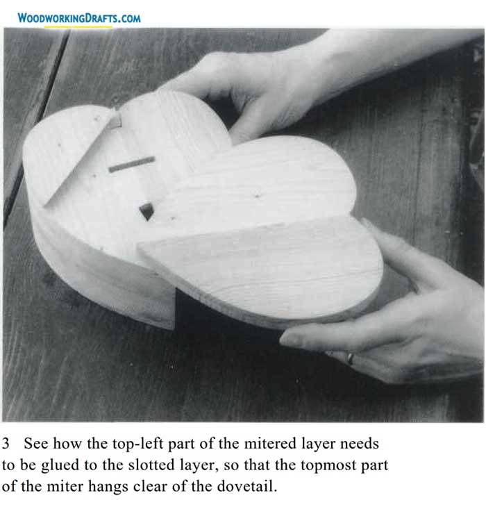 Heart Shaped Wooden Puzzle Box Plans Blueprints 11 Step 3 Slotted Layer