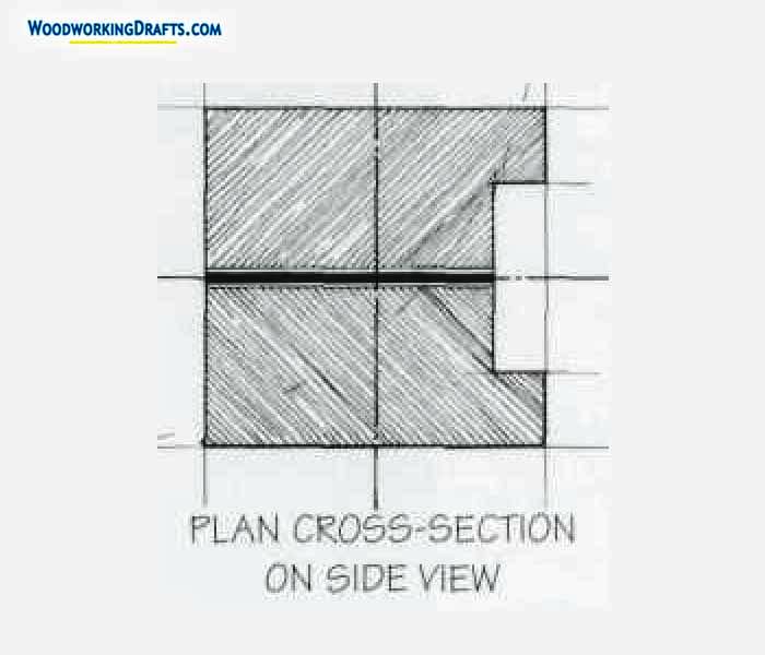 Mantle Clock Case Plans Blueprints 05 Cross Section