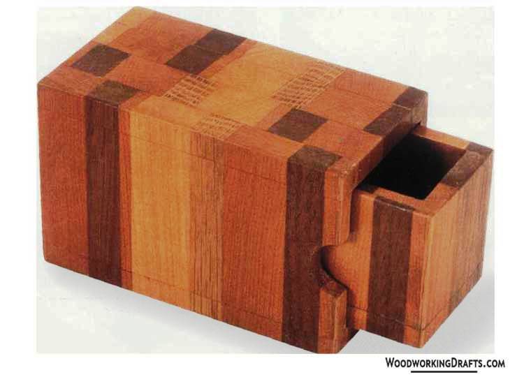 Small Elegant Wooden Jewelry Box Plans Blueprints 00 Draft Design