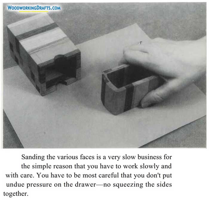 Small Elegant Wooden Jewelry Box Plans Blueprints 11 Stepset Step 5 Sanding