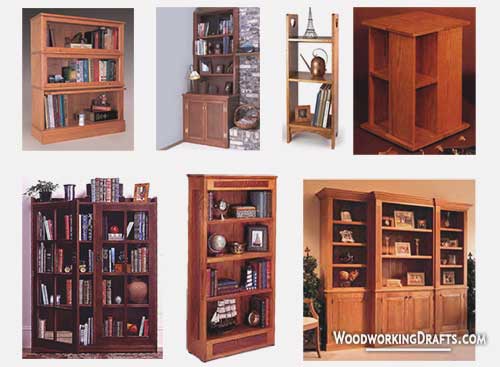 DIY Bookcase Woodworking Plans Blueprints