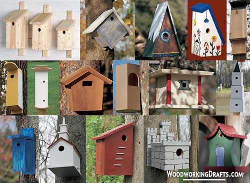 diy wooden bird house building plans blueprints