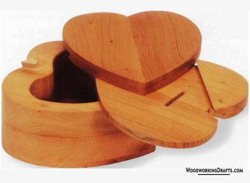Heart Shaped Wooden Puzzle Box Plans Blueprints