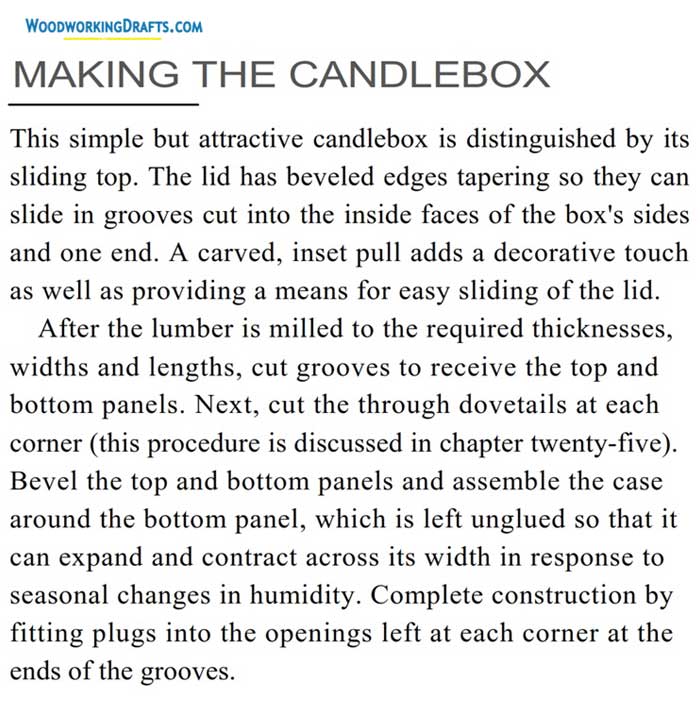 Wooden Candle Box Plans Blueprints 06 Descset Making Candle Box
