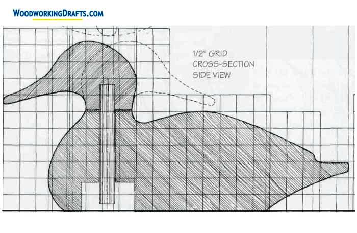 Wooden Duck Decoy Plans Blueprints 05 Cutting Diagram