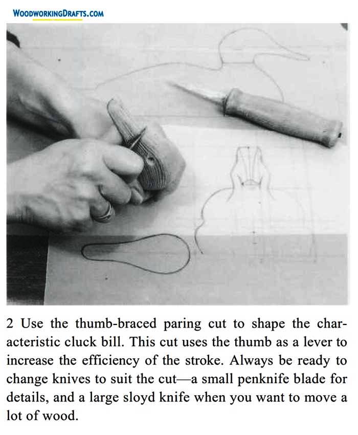 Wooden Duck Decoy Plans Blueprints 10 Step 2 Carve Head