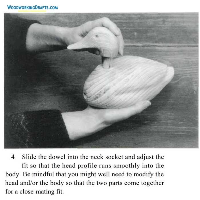 Wooden Duck Decoy Plans Blueprints 12 Step 4 Neck Socket