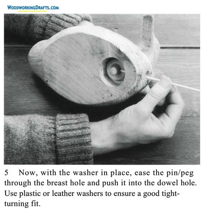Wooden Duck Decoy Plans Blueprints 13 Step 5 Peg Hole