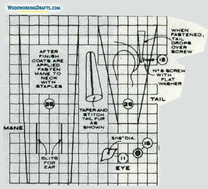 Wooden Toy Rocking Horse Plans Blueprints 07 Layoutset Mane Neck